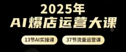 2025年AI爆店运营大课，13节AI实操课+37节流量运营课-知库商学院