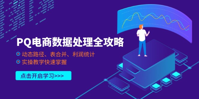 PQ电商数据处理全攻略，动态路径、表合并、利润统计，实操教学快速掌握-知库商学院