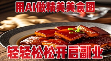 用AI做精美美食图，无需专业设备拍摄，轻轻松松开启副业-知库商学院