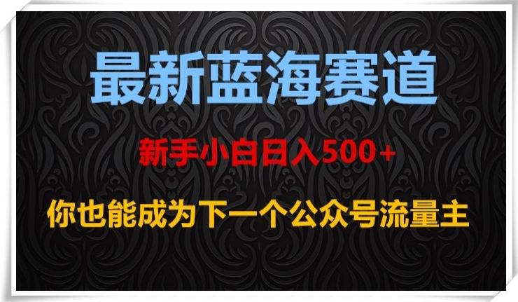 最新蓝海赛道，新手小白日入500+，你也能成为下一个公众号流量主【揭秘】-知库商学院