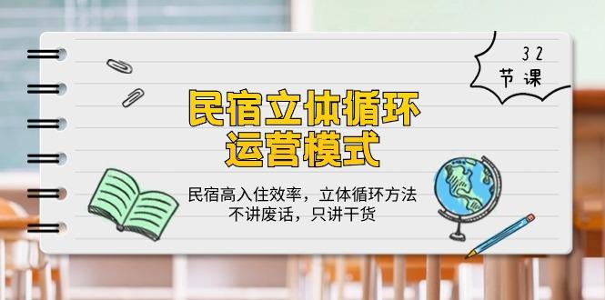 民宿 立体循环运营模式：民宿高入住效率，立体循环方法，只讲干货(32节-知库商学院