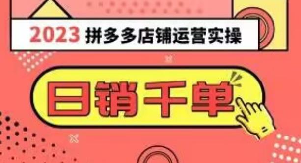 2023拼多多运营实操，每天30分钟日销1000＋，爆款选品技巧大全（10节课）-知库商学院