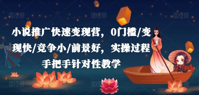 小说推广快速变现营，0门槛/变现快/竞争小/前景好，实操过程手把手针对性教学-知库商学院
