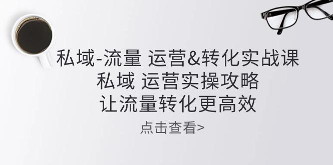 私域-流量 运营&转化实操课：私域 运营实操攻略 让流量转化更高效-知库商学院